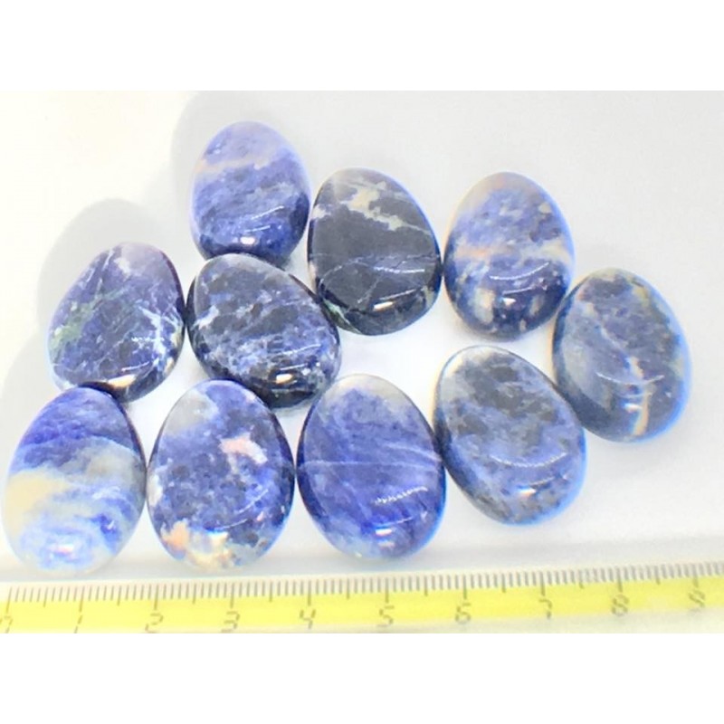 Pendentif sodalite pierre percée Pendentif sodalite pierre percée